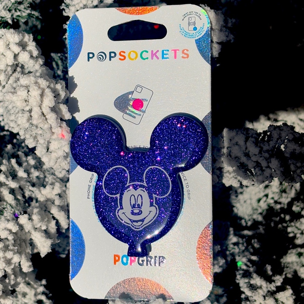 Purple Mickey Balloon PopSocket